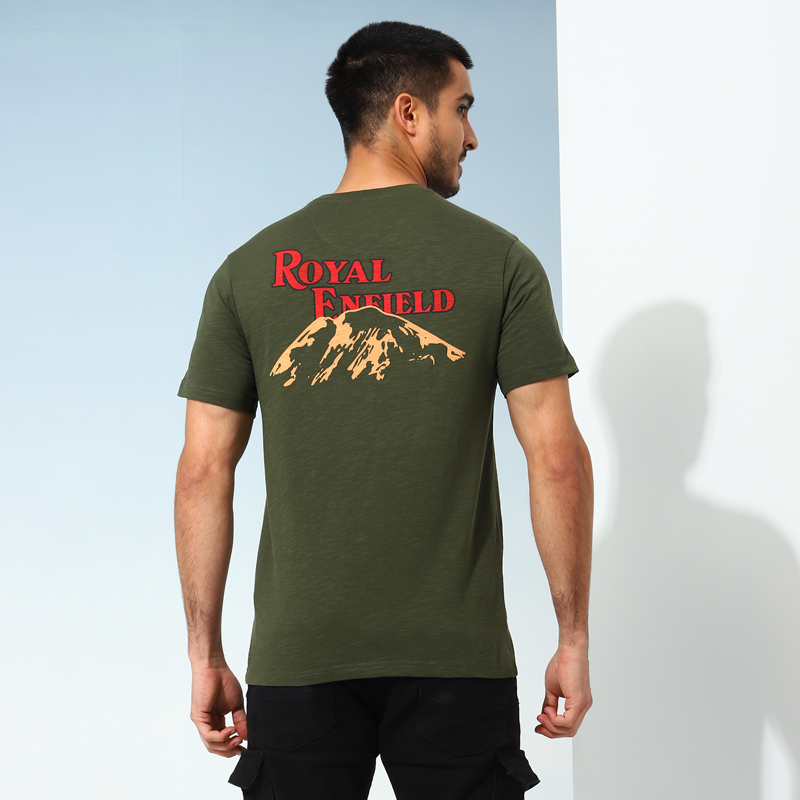 로얄 마운틴 다크 네이비 티셔츠-2